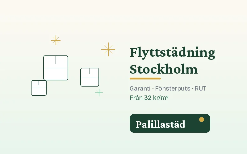 Flyttstäd Södermalm – Palillastäd professionell flyttstädning