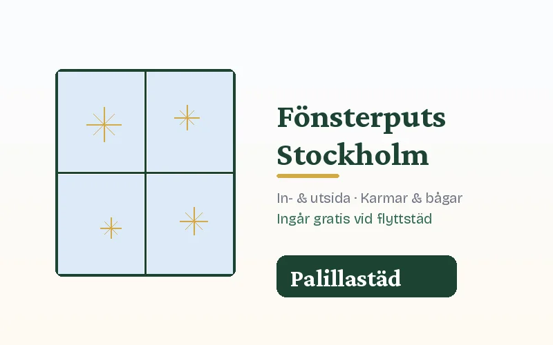 Fönsterputs Stockholm – Palillastäd professionell fönsterputsning
