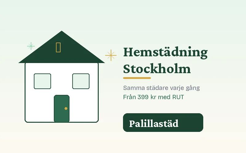 Hemstädning Stockholm – Palillastäd regelbunden hemstäd
