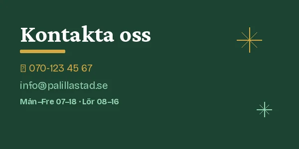 Kontakta Palillastäd – städfirma Stockholm